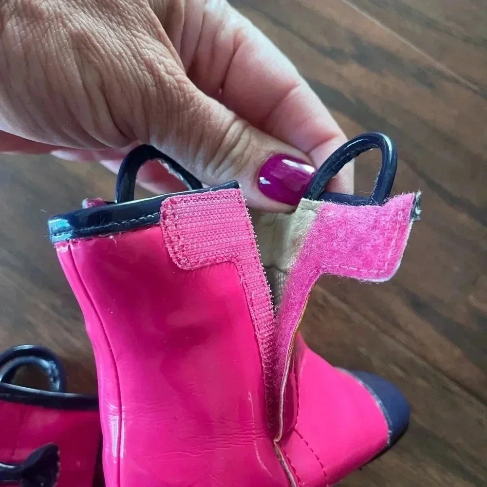 Robeez  Pink and Blue Booties-infant size 3